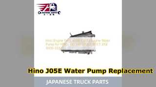 Thay thế máy bơm nước Hino 300 500 J05E 16100 E0373