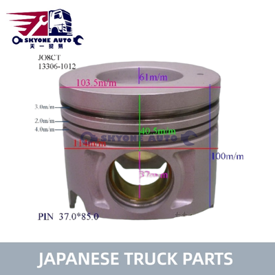 Phân tích xe tải Nhật Bản Động cơ piston 13306-1012 S130A-E0030 Cho HINO 500 J05CT J08CT J05C J08C Xe tải chất lượng cao