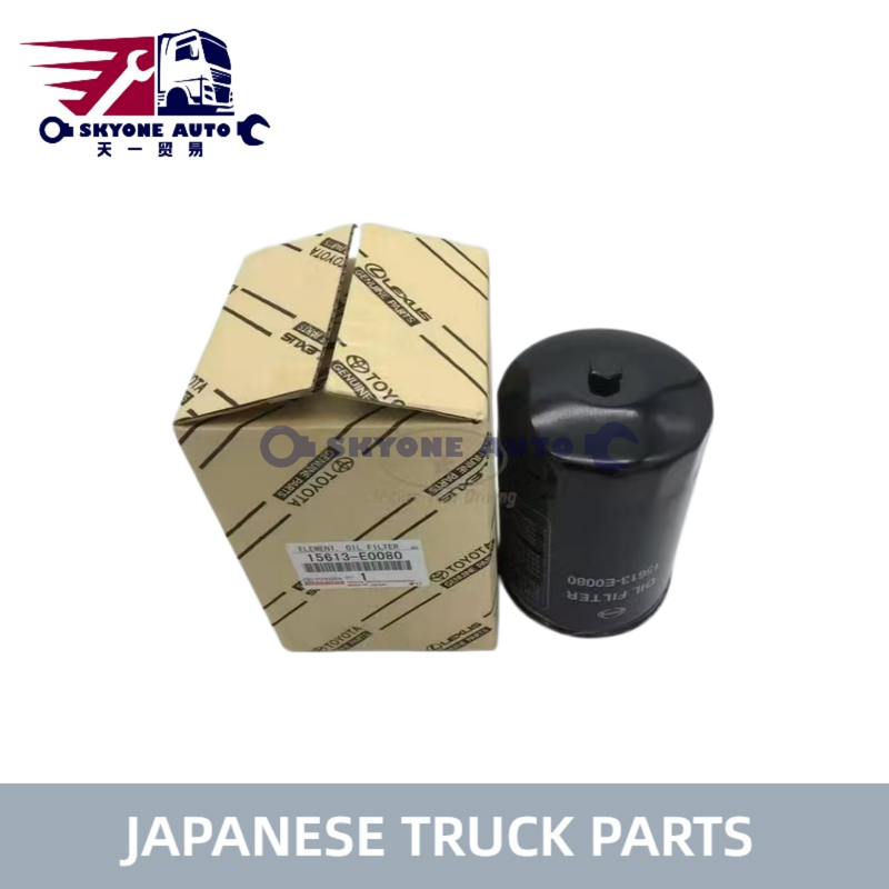 Lọc dầu diesel HINO 15630-E0080 15613E0080 15613-EV015 cho xe tải TOYOTA/HINO 300, phụ tùng xe tải Nhật Bản